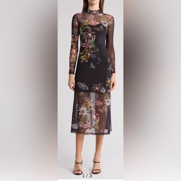 All Saints Dresses & Skirts - All Saints Hanna floral Mesh Dress Size US6